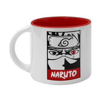 Naruto anime, Κούπα κεραμική 400ml Λευκή/Κόκκινη