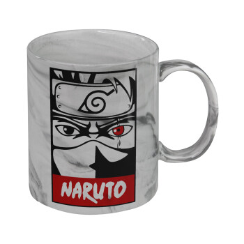 Naruto anime, Mug ceramic marble style, 330ml