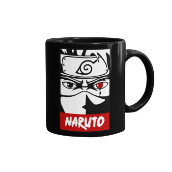 Naruto anime, Κούπα Μαύρη, κεραμική, 330ml