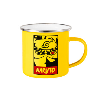 Naruto anime, Κούπα Μεταλλική εμαγιέ Κίτρινη 360ml