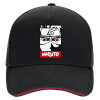 DRILL Adult Ultimate Hat BLACK/RED, (100% COTTON, ADULT, UNISEX, ONE SIZE)