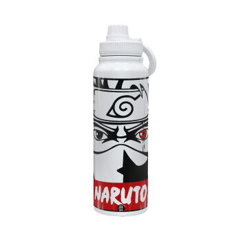 Naruto anime, 1L Stainless Steel Thermal Bottle with Phone Holder & Double Wall Insulation