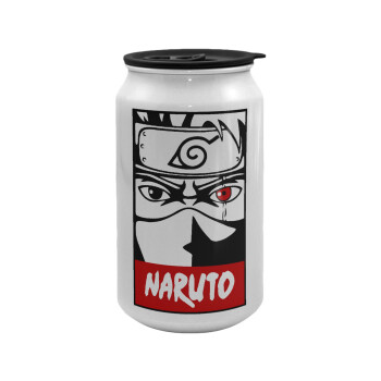 Naruto anime, Κούπα ταξιδιού μεταλλική με καπάκι (tin-can) 500ml