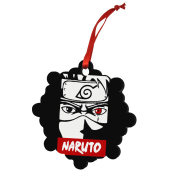 Naruto anime, Christmas ornament snowflake wooden 7.5cm