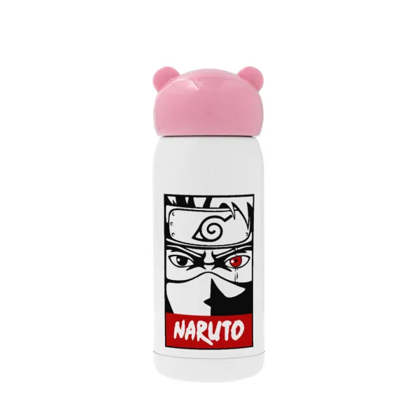 Naruto anime — Ροζ ανοξείδωτο παγούρι θερμό (Stainless steel), 320ml