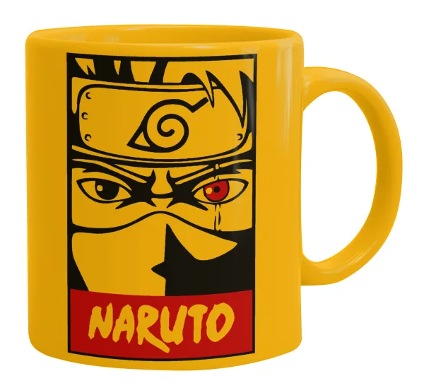 Naruto anime — Κούπα, κεραμική κίτρινη, 330ml