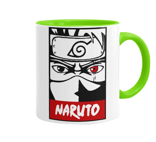 Naruto anime — Κούπα χρωματιστή βεραμάν, κεραμική, 330ml