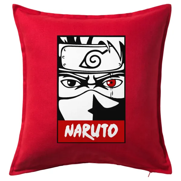 Naruto anime — Μαξιλάρι καναπέ Κόκκινο 100% βαμβάκι, περιέχεται το γέμισμα (50x50cm)