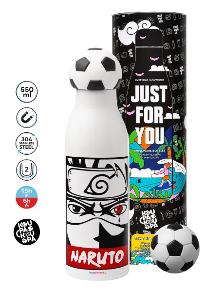 Naruto anime — Soccer Metal mug thermos, double wall, 550ml