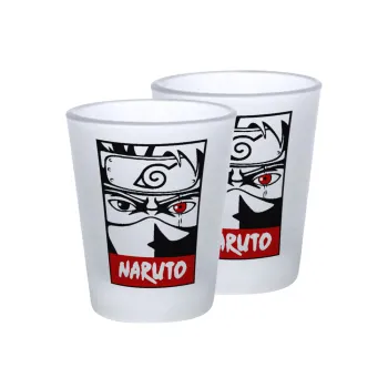 Naruto anime, Σφηνοπότηρα γυάλινα 45ml του πάγου (2 τεμάχια)