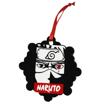 Naruto anime, Στολίδι Χριστουγεννιάτικο στολίδι snowflake ξύλινο 7.5cm