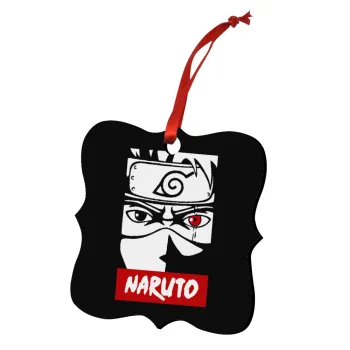 Naruto anime, Christmas ornament polygon wooden 7.5cm