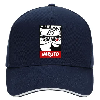 Naruto anime, DRILL Καπέλο Ενηλίκων Ultimate ΜΠΛΕ/ΛΕΥΚΟ, (100% ΒΑΜΒΑΚΕΡΟ, ΕΝΗΛΙΚΩΝ, UNISEX, ONE SIZE)