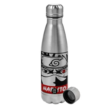 Naruto anime, Metallic water bottle, stainless steel, 750ml