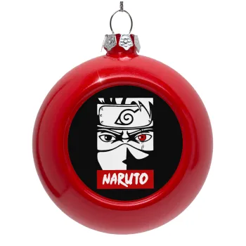 Naruto anime, Red Christmas tree ornament bauble 8cm