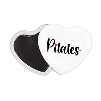 Pilates love, Μαγνητάκι καρδιά (57x52mm)