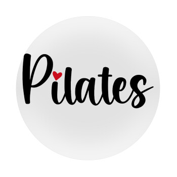 Pilates love, Mousepad Στρογγυλό 20cm