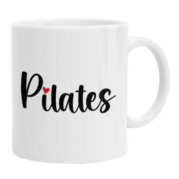 Pilates love, Ceramic coffee mug, 330ml (1pcs)