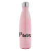 Metal mug thermos Pink Iridiscent (Stainless steel), double wall, 500ml