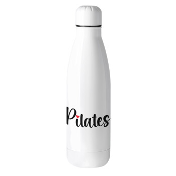 Pilates love, Μεταλλικό παγούρι θερμός (Stainless steel), 500ml