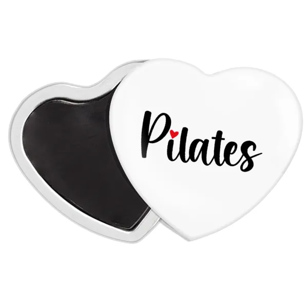 Pilates love — Μαγνητάκι καρδιά (57x52mm)