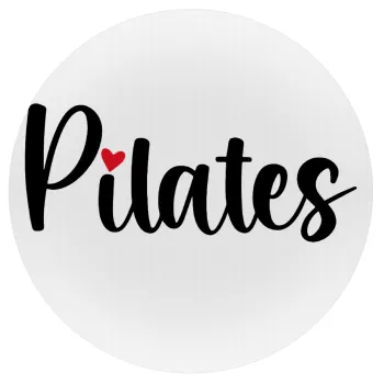 Pilates love, Mousepad Στρογγυλό 20cm