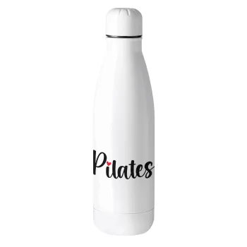 Pilates love, Μεταλλικό παγούρι θερμός (Stainless steel), 500ml