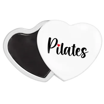 Pilates love, Μαγνητάκι καρδιά (57x52mm)