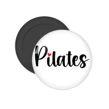 Pilates love, Μαγνητάκι ψυγείου στρογγυλό διάστασης 5cm
