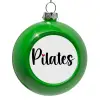 Green Christmas tree ornament bauble 8cm