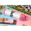 Easter candle, Childrens hot water bottle, stainless steel, with safety straw, PINK (500ml)