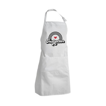 Instructor, Adult Chef Apron (with sliders and 2 pockets)
