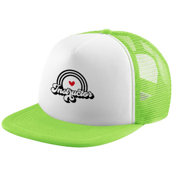Instructor, Καπέλο Soft Trucker με Δίχτυ Πράσινο/Λευκό