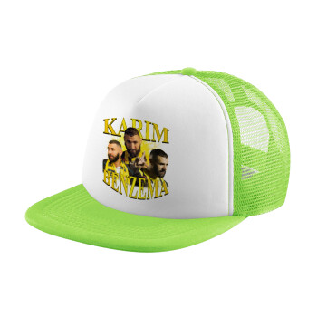 Karim Benzema, Καπέλο Soft Trucker με Δίχτυ Πράσινο/Λευκό
