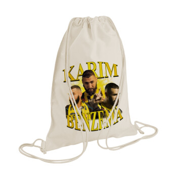Karim Benzema, Τσάντα πλάτης πουγκί GYMBAG natural (28x40cm)