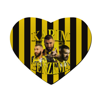 Karim Benzema, Mousepad heart 23x20cm