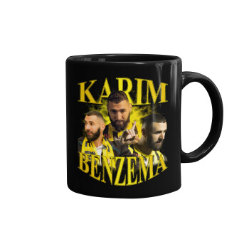 Karim Benzema, Mug black, ceramic, 330ml