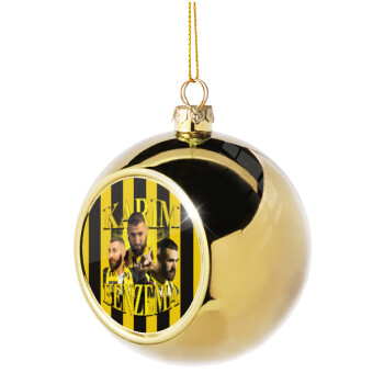 Karim Benzema, Χριστουγεννιάτικη μπάλα δένδρου Χρυσή 8cm