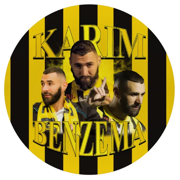 Karim Benzema — Mousepad Στρογγυλό 20cm