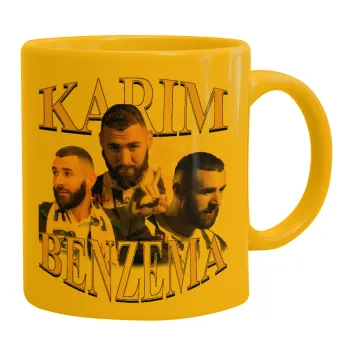 Karim Benzema, Κούπα, κεραμική κίτρινη, 330ml