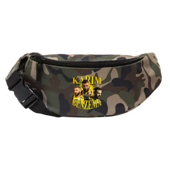 Karim Benzema, Unisex waist bag (banana) in Jungle camouflage color with 2 pockets
