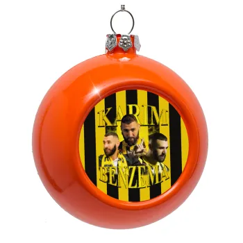 Karim Benzema, Στολίδι Χριστουγεννιάτικη μπάλα δένδρου Πορτοκαλί 8cm