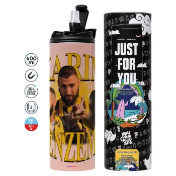 Karim Benzema, Tumbler stainless steel PINK 600ml