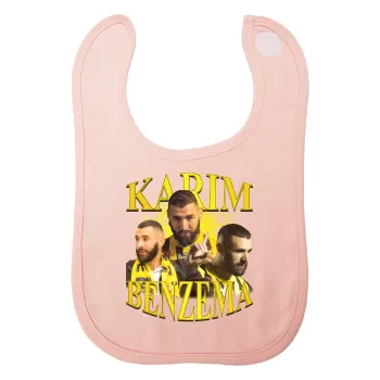 Karim Benzema, Σαλιάρα με Σκρατς ΡΟΖ 100% Organic Cotton (0-18 months)