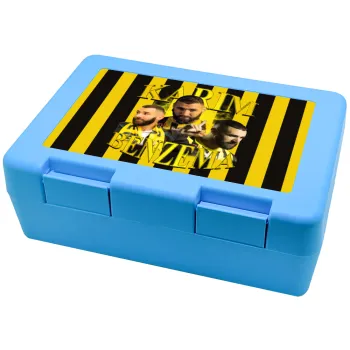 Karim Benzema, Children's cookie container LIGHT BLUE 185x128x65mm (BPA free plastic)