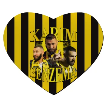Karim Benzema, Mousepad heart 23x20cm