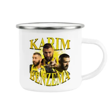 Karim Benzema, Metallic enamel cup white 360ml