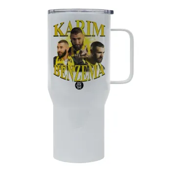 Karim Benzema, Mega Stainless steel Tumbler with lid, double wall 750L