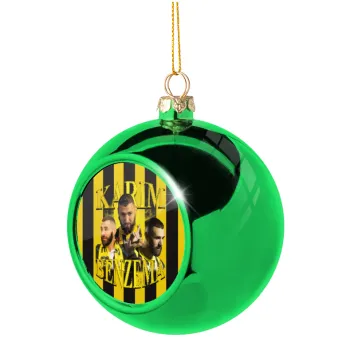 Karim Benzema, Green Christmas tree ornament ball 8cm