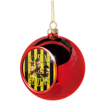 Karim Benzema, Christmas tree ball Red 8cm